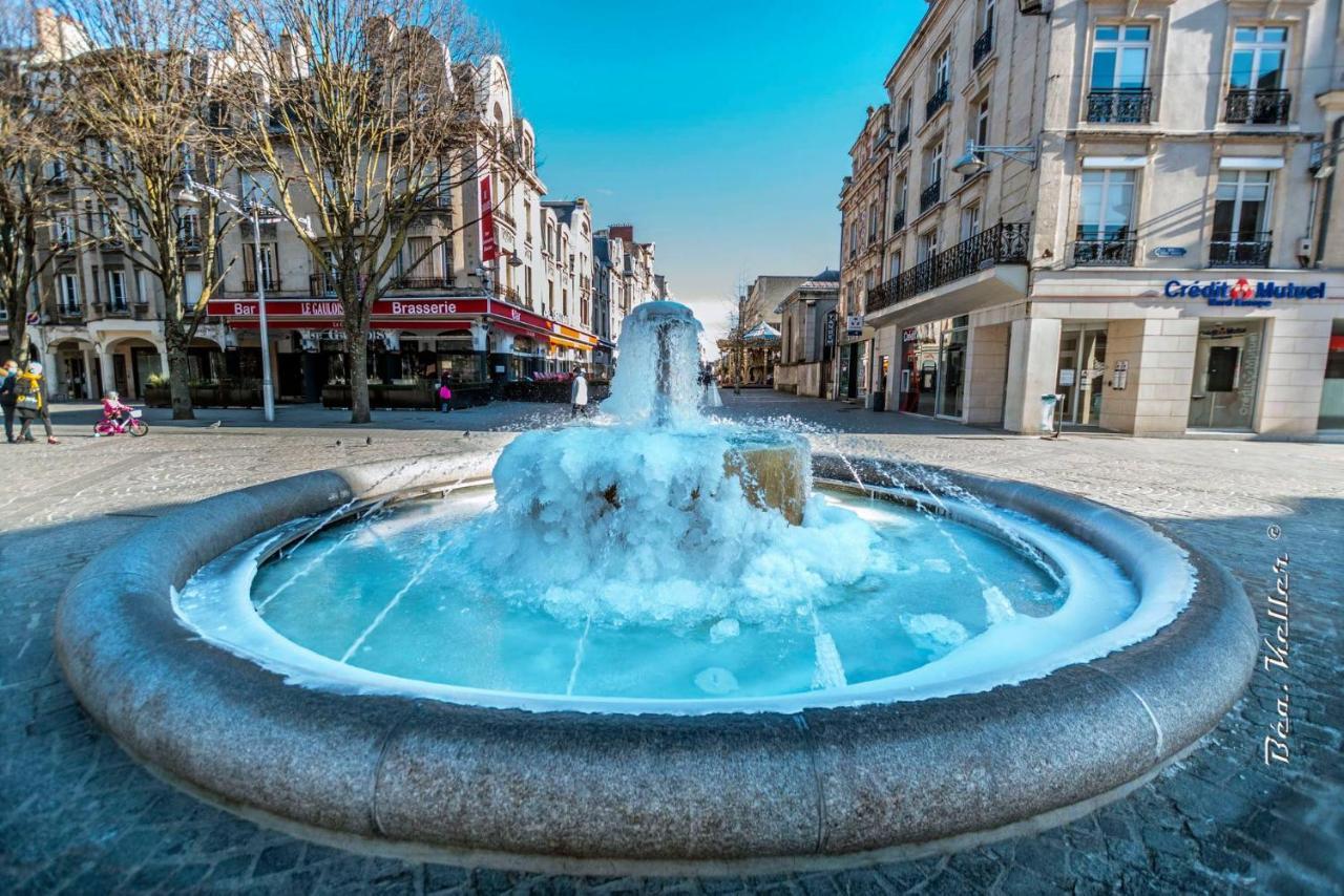 Brossolette Appartement T2 Spacieux Et Lumineux Balcon Vue Degagee Reims Dış mekan fotoğraf
